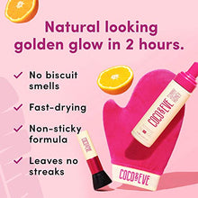 Load image into Gallery viewer, Coco & Eve Sunny Honey Bali Bronzing Self Tanner Mousse Set (Dark) - All Natural Sunless Tanning Mousse | Instant Self Tanning with Bronzer with Self Tanning Mitt Applicator (200ml)