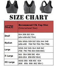 Load image into Gallery viewer, CLOUSPO Sports Bra Post Surgery Bra Zip Front Wireless with Removable Pads Yoga Bra for Workout Fitness(XL,Grey)