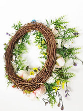 Load image into Gallery viewer, FLCSIed Artificial Peony Wreath Handmade Flower Wreath with Eucalyptus Leaves Summer Spring Grapevine Wreaths Decoration for Door Farmhouse Party Wedding Home Wall Hanging Decor