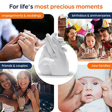Load image into Gallery viewer, Hand Casting Kit - All-in-One Hand Moulding Kit - Unique Gifts for Couples - Keepsake Pottery Wedding Gifts, Anniversary Gifts for Her and Him - Holding Hands Casting Kit - Niimo