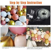Load image into Gallery viewer, Oopat DIY Retro Dusty Pink and Blush Balloon Garland Kit for Girls Baby Shower Bridal Shower Garden Themed Birthday Party Decoration