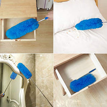 Load image into Gallery viewer, Feather Duster,Duster Extendable for Cleaning with Telescoping Extension Pole 30 to 100" Extendable Duster for Cleaning High Ceiling Fan,Blinds, Baseboards,Cars(Blue)