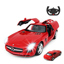 Load image into Gallery viewer, RASTAR RC Car | 1/14 Scale RC Mercedes-Benz SLS AMG Remote Control Car for Kids, Benz Model Car with Open Doors/Working Lights - Red