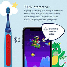 Load image into Gallery viewer, Playbrush Smart Sonic, Smart Electric Toothbrush for Kids with Bluetooth and Interactive Games (Blue)