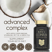 Load image into Gallery viewer, Keto Diet Pills - Advanced Keto Complex with Apple Cider Vinegar 1000mg, MCT Oil, Vitamin B12, Green Tea Extract - 120 Capsules - Keto Tablets Supplement for Men & Women - Made in The UK