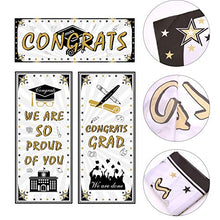 Load image into Gallery viewer, TUPARKA 2022 Graduation Banner with 15Pcs Graduation Party Balloons, Congrats Banner Grad Backdrop for Graduation Party Decorations 2022