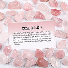 Load image into Gallery viewer, Natural Polished Rose Quartz Pink Polished Natural Stone Rose Quartz Crystal Chip Small Rose Quartz Stones Mini Crystal Stones Tumbled Polished Rocks for Jewelry Making Wicca Reiki Worry Healing Stone