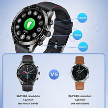 Load image into Gallery viewer, Smart Watch for Men Fitness Tracker - Fitness Watch with Heart Rate Sleep Monitor Pedometer Waterproof Activity Trackers 1.32" Touch Screen Smartwatch for Android iPhone