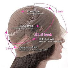 Load image into Gallery viewer, Party Wigs 10-30 Inch Loose Deep Wave Lace Wig Glueless 360 Lace Frontal Wig Pre Plucked 360 Full Lace Wig Remy Hair Brazilian Human Hair Wig for Women Daily Wig