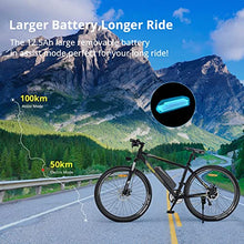 Load image into Gallery viewer, Electric Bike, Eleglide M1 Plus E Mountain Bike, 27.5" Electric Bicycle Commute E-bike with 36V 12.5Ah Removable Battery, LCD Display, Dual Disk Brake, Shimano 21 Speed, MTB for Teenagers and Adults
