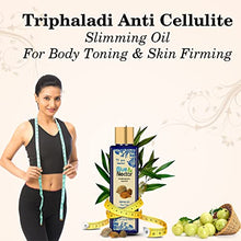 Load image into Gallery viewer, Blue Nectar Ayurvedic Slimming Oil and Anti Cellulite Oil for Slim and Tone Skin with Tea Tree Essential Oil and 11 Vital Herbs (100 ml ) - Firming & Body Fat Burning Massage Oil Weight Losing
