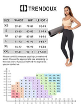 Load image into Gallery viewer, TRENDOUX Leggings, High Waist Tummy Control Slimming Booty Tights, Honeycomb Anti Cellulite Compression Yoga Pants for Workout Running, Women's Leggings - Black S
