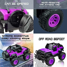 Load image into Gallery viewer, Remote Control Cars | RC Car Toys for 2 Year Old Boy,Purple Boys Toys 1:20 Scale Big Foot Trucks Vehicles Gift for Kids Boys Girls Age 3 4 5 6 - 14