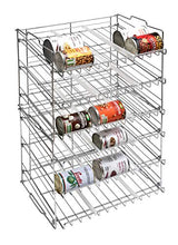 Load image into Gallery viewer, Amtido 3 Tier Stackable Can Rack Holder - Kitchen Organiser for Canned Goods - Chrome Finish