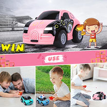 Load image into Gallery viewer, Pink Remote Control Car Girls Mini RC Car Toys for 2 3 4-6 Year Olds Kids My First Remote Control Cars with Light for Baby Birthday Gifts