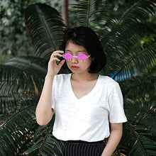 Load image into Gallery viewer, VALICLUD Cloud Sunglasses Rimless Vintage Sunglasses Funny Irregular Disco Glasses Lightning Tassel for Women Men Tinted Eyewear Violet
