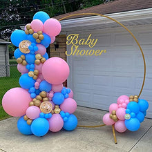 Load image into Gallery viewer, Gender Reveal Decorations, Blue Pink Balloons Arch Garland Kit Blue Balloons Pink Balloons White Balloons Metallic Gold Balloons Gold Confetti Balloons For Boy or Girl Gender Reveal Baby Shower