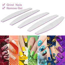 Load image into Gallery viewer, mtop Nail File, 10 PCS Professional Nail Files Polisher Washable Double Sided Emery Boards Grit 100/180 Buffer Nail Styling Tools Pet Grooming Tools for Home and Salon Use