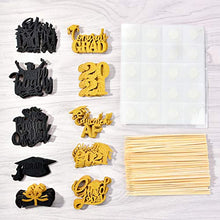 Load image into Gallery viewer, Giiffu 80PCS 2022 Graduation Cupcake Toppers Glitter Class of 2022 10 Styles Cupcake Picks for Graduation Party Toppers Cake Decorations Congrats Grad