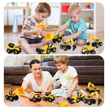Load image into Gallery viewer, Vanplay 6 in 1 Take-Apart Construction Vehicles include Toy Drill & Box, Digger Excavators Truck Building STEM Learning Gift, Electric Drill Toy Set for Boys Girls 3 4 5 years old