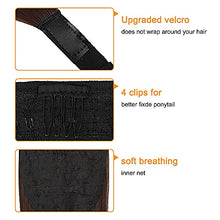 Load image into Gallery viewer, Ponytail Extension Long Straight Wrap Around Ponytail Clip in Hair Extension Natural Looking Synthetic Hairpiece for Women 28 Inch