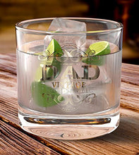 Load image into Gallery viewer, Dad Gifts Lowball Glass Tumbler (380ml) Dad Birthday Gifts for Dad Christmas Gifts for Dad Presents for Dad Fathers Day