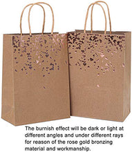 Load image into Gallery viewer, Cooraby 30 Pieces Paper Bags Hen Party Bag Birthday Kraft Bag Bronzing Rose Gold Party Favor Bags with Handle for Birthday, Tea Party, Gift, Wedding and Party Celebrations (Style A)