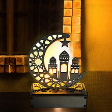 Load image into Gallery viewer, Ramadan Lights, Ramadan Decorations for Home, Eid Mubarak Ramadan LED Night Light Desktop Decorative Lamp Wooden Muslim Islam Ornament Lantern for Festival Party Supplies