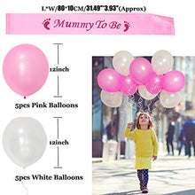 Load image into Gallery viewer, 58pcs Girls Baby Shower Decorations Girl Baby Shower Decorations Pink Set Include Mummy to Be Sash, Baby Shower Photo Booth Props Balloons Banners Confetti for Baby Shower Favor (Pink)
