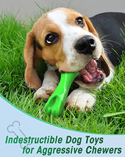 Load image into Gallery viewer, ONEISALL Dog Chew Toys for Aggressive Chewers, Natural Beef Flavored Bone Dog Toys, Interactive Treat Toys for Medium Dogs