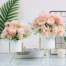 Load image into Gallery viewer, KIRIFLY Artificial Flowers, Fake Peony Silk Hydrangea Bouquet Decor Plastic Carnations Realistic Flower Arrangements Wedding Decoration Table Centerpieces 2 Packs (Light Pink)