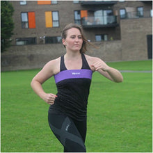 Load image into Gallery viewer, TILZ GEAR SNUGBAND Incredible breast support band to protect active women from boob bounce breast pain and breast sagging (Purple, Small)