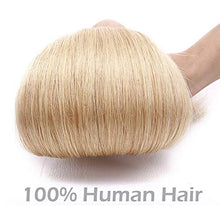 Load image into Gallery viewer, Remy Hair Extensions Clip in Human Hair Extension #24 Natural Blonde 16"- 130g Double Weft Straight 8 Pcs Full Head