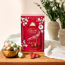 Load image into Gallery viewer, Lindt LINDOR Milk Chocolate Easter Egg Gift, 322g - Perfect for Easter Gifting - containing LINDOR Milk filled eggs with a smooth melting filling and a Lindt Milk chocolate egg