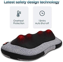 Load image into Gallery viewer, VIKTOR JURGEN Back Massager, Neck Massager with Heat, Massage Pillow Gifts