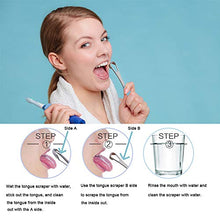 Load image into Gallery viewer, 2020 New Version Tongue Scraper Cleaner for Adults & Kids, Medical Grade Metal Tongue Brushes Set for Fresh Breath Dental Eliminate Bad Breath in Seconds (2 pcs)