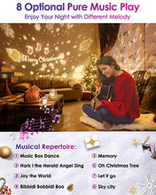 Load image into Gallery viewer, Night Light Projector with Music,Star Light Projecter with Remote Control,Personalised Gifts Baby Kids Toys,6 Projector Films 360° Rotation Timer Galaxy Projector Light for Bedroom/Party,Birthday Gift