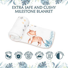 Load image into Gallery viewer, Taobeibei Baby Gift Monthly Milestone Blanket, Growth Tracking Mat of Baby, Soft Baby Flannel Blankets for Pictures, for Gifts, Jungle Safari Theme BoyGirl 130x100cm 300 Gram Weight(Jungle Animal)…