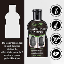 Load image into Gallery viewer, Black Hair Shampoo, Darkening Shampoo, Hair Growth Shampoo, Grey Reverse Hair Color Shampoo Natural Darkening Black Hair Ginger Colorin, Restore Lustrous and Shiny Hair