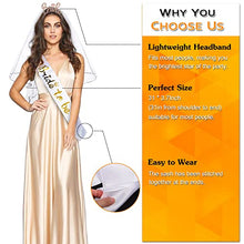 Load image into Gallery viewer, AniSqui 16pcs Hen Do Accessories, (1 Bride to be Sash + 10 Team Bride Sash + 3 Bride Tattoos + 1 Hen Party Veil + 1 Bride to be Tiara) Hen Party Accessories