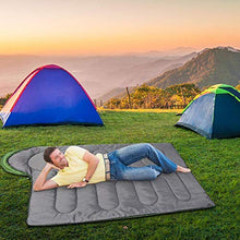 Load image into Gallery viewer, Yaheetech Sleeping Bags with Hoods for Adults Camping/Travel/Hiking/Backpacking, 3 Season Warm Lightweight Compression Sack Envelope/Rectangular Sleeping Bags for Single Person, Green