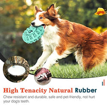 Load image into Gallery viewer, Lewondr Indestructible Dog Toys For Aggressive Chewers, Tough Rubber Natural Treat Dispenser, Interactive Dog Chew Toy for Boredom Medium Large Dogs, Dog Dental Care,Mint Green