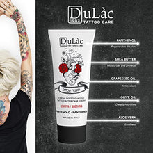 Load image into Gallery viewer, TATTOO AFTERCARE CREAM Dulàc - Made In Italy with Panthenol (5%) and Natural Active Ingredients, without Silicones and Parabens, Promotes Skin Regeneration, Protects and Moisturises the Skin