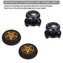 Load image into Gallery viewer, Playrealm FPS Thumbstick Extender & Printing Rubber Silicone Grip Cover 2 Sets for PS5 Dualsenese & PS4 Controller (Demon Orange)