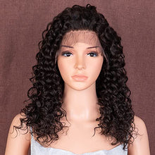 Load image into Gallery viewer, Style Icon Lace Front Wigs Human Hair Wigs for Women Curl Wigs Deep wave 9A Brazilian virgin hair 150% Density (13x4 Lace 18 Inch, NATURAL)