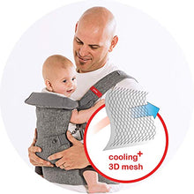 Load image into Gallery viewer, You+Me 4-in-1 Convertible Baby Carrier with 3D Cool Air Mesh - Heather Grey - Wear with a Newborn as Small as 8 lbs, and Infants up to Toddler of 32 pounds.
