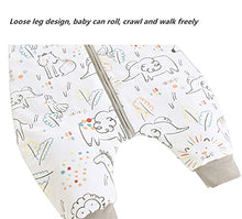 Load image into Gallery viewer, Chilsuessy Toddler Sleeping Bag with Feet 2.5 Tog Baby Sleeping Sack with Legs Pyjamas Infant Walking Cotton Wearable Blankets, Happy Zoo, 80cm/2-3 Years