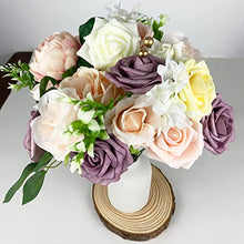 Load image into Gallery viewer, Roqueen Artificial Flowers Fake Silk Flowers for DIY Wedding Bouquets Centerpieces Arch Arrangements Decorations (Garden Dusty Rose)
