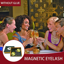 Load image into Gallery viewer, Magnetic Eyelashes Applicator Tool Kit,Glue-free Magnetic Eyelash Clip,Eyelashes Short Set with 2 Pairs Magnetic False Eyelashes,Magnetic Eyelashes No Eyeliner,Natural Look