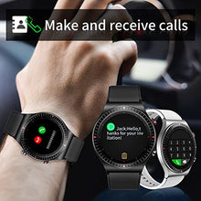 Load image into Gallery viewer, Smart Watch, Bluetooth Call Fitness Watch with Heart Rate Sleep Monitor, Waterproof Pedometer Activity Tracker, Music Fitness Tracker for Men Women Tees Gift Black/Grey